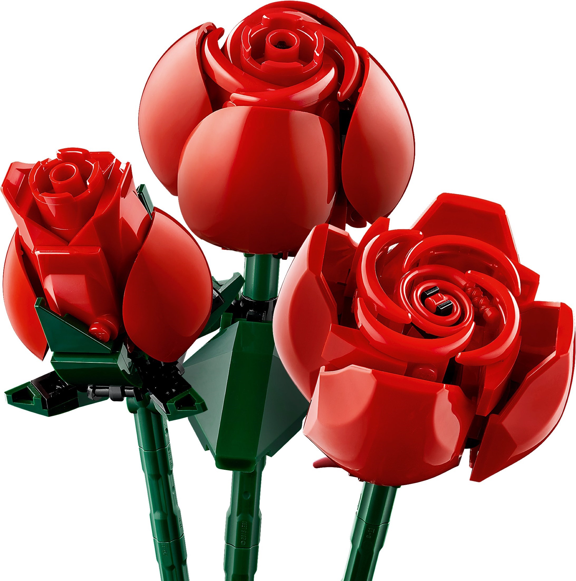 Close-up of rose construction details