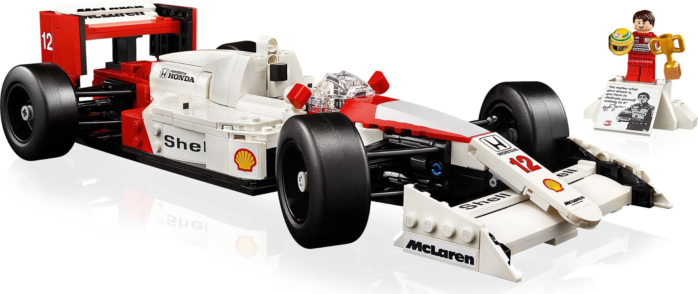 Display presentation with minifigure
