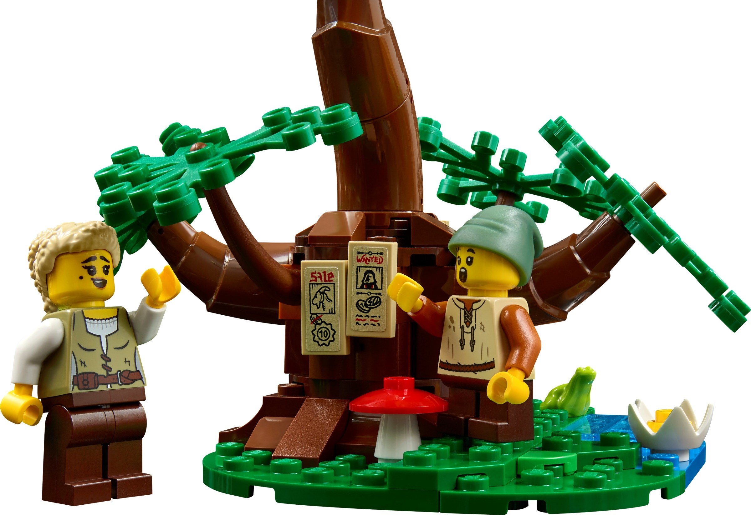 Medieval villagers with the new goat element