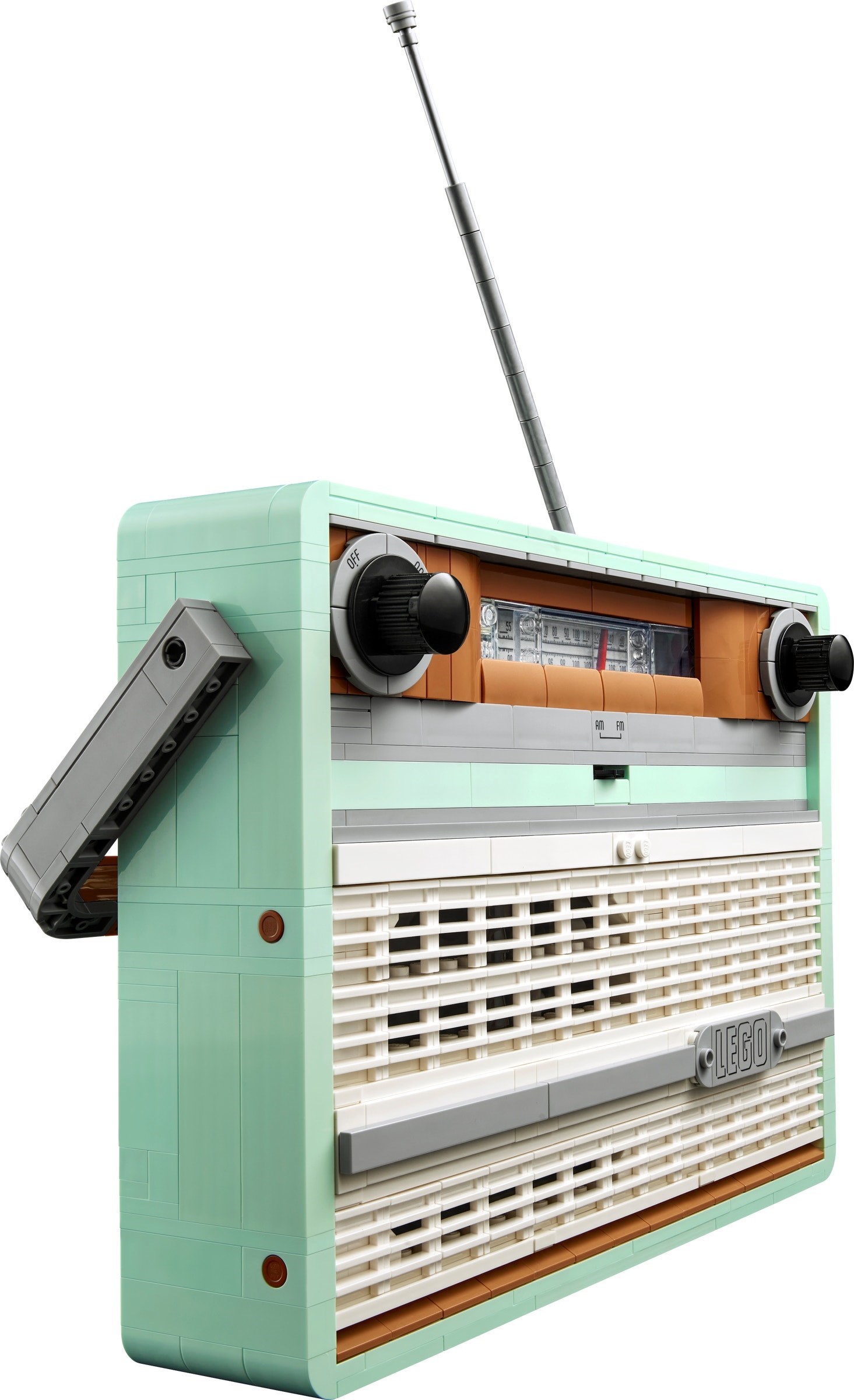 Angled view showing antenna extended