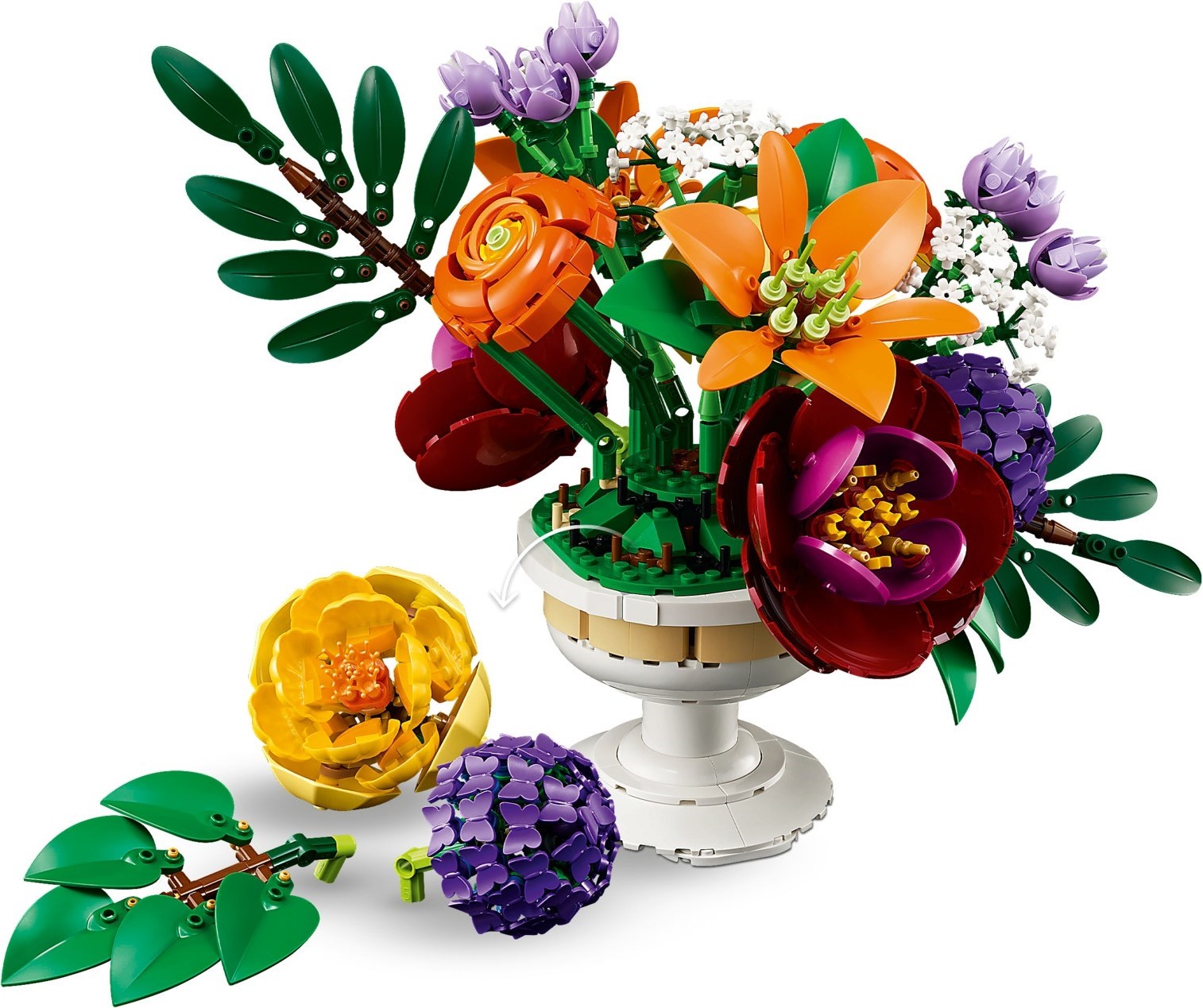 Flowers showing modular construction