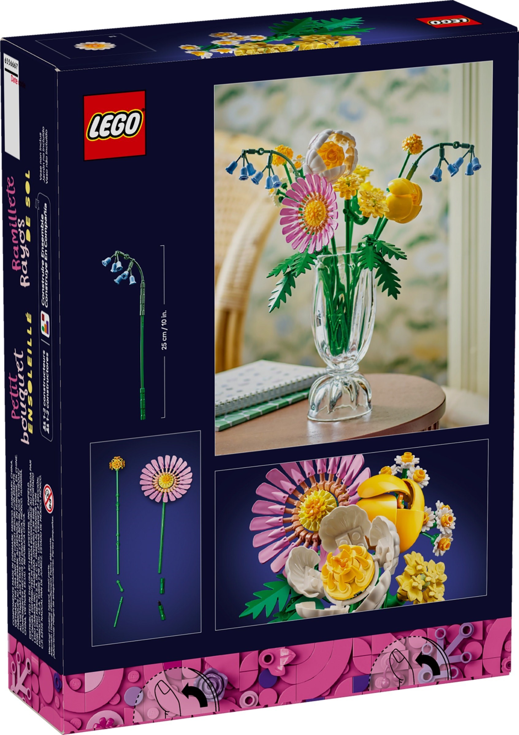 Back of box showing flower details