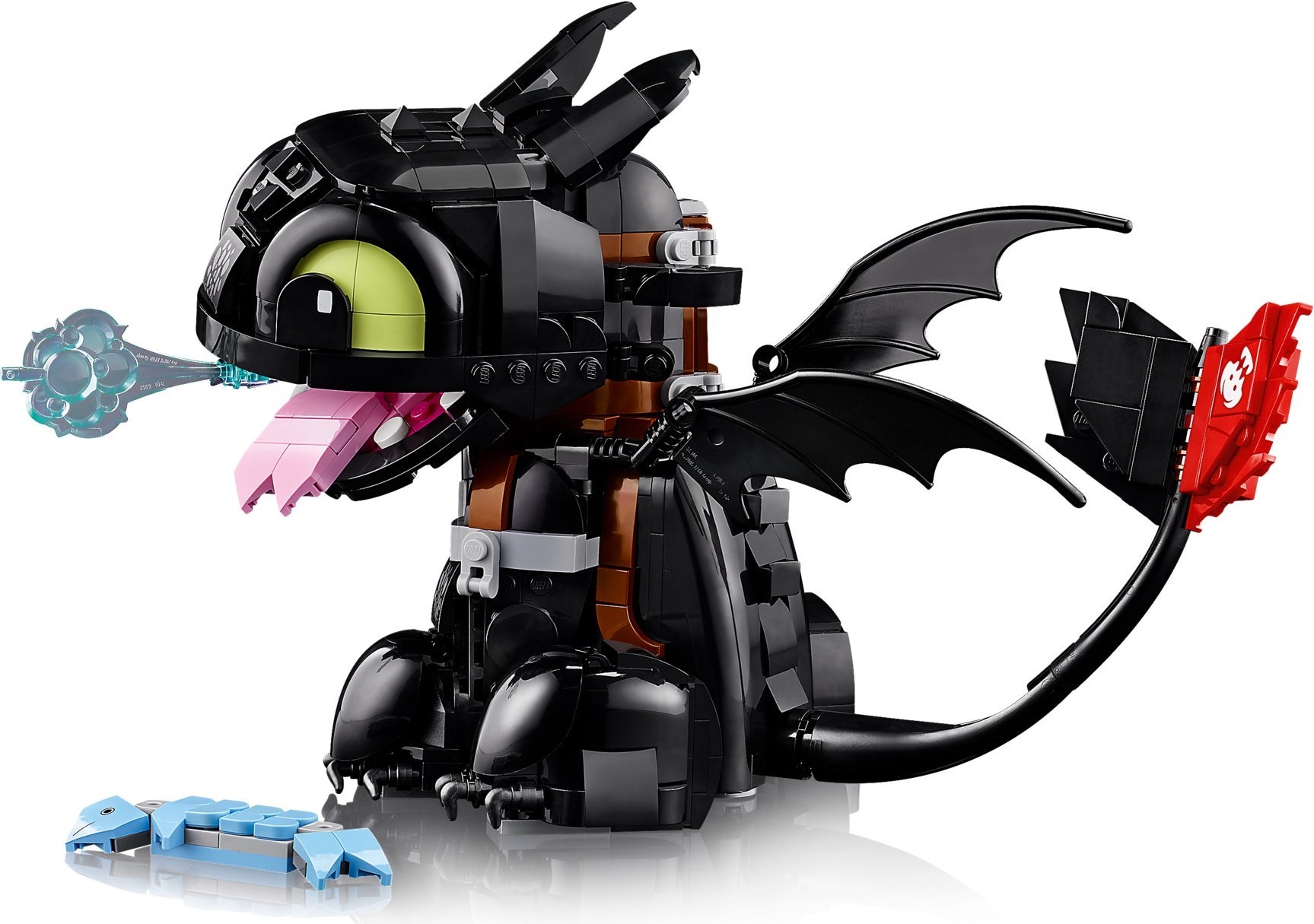 Complete LEGO Toothless figure with all accessories