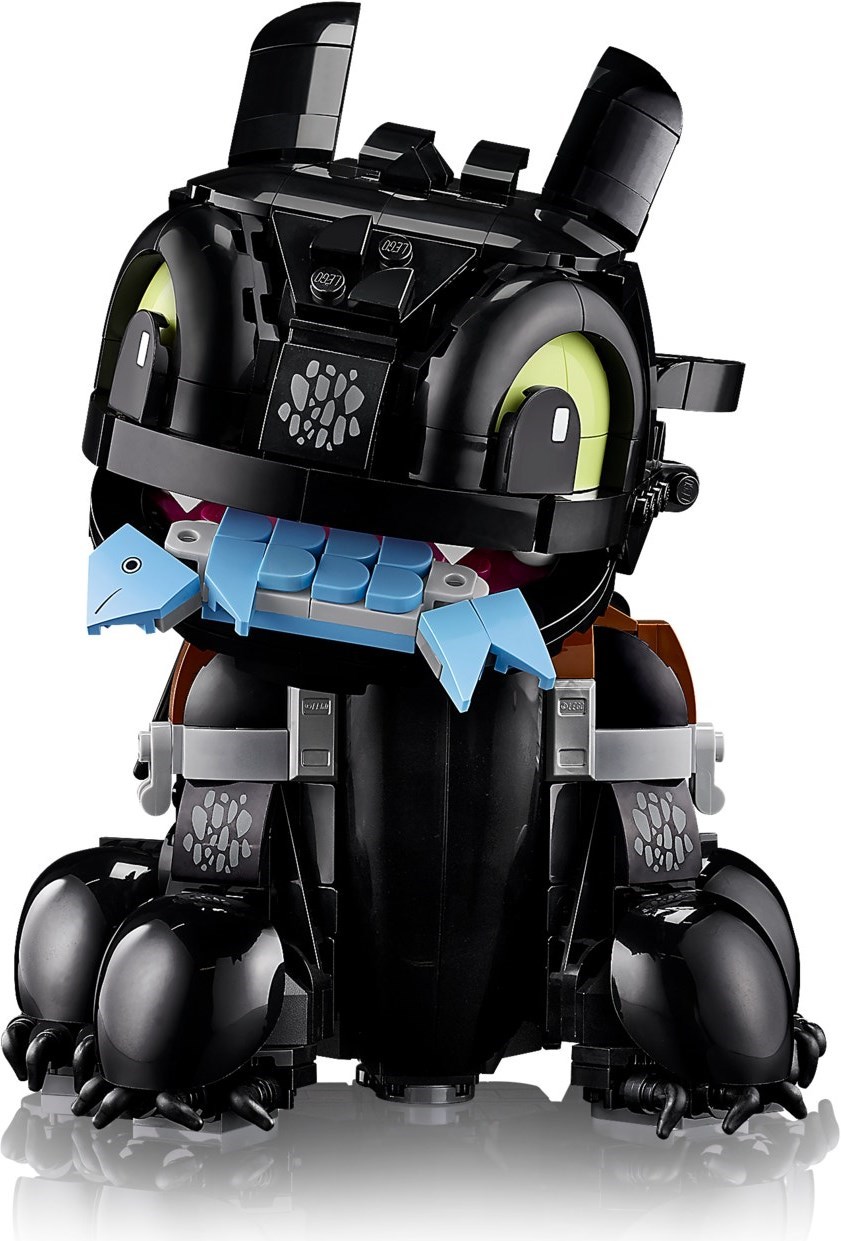 Toothless with fish accessory showing interaction