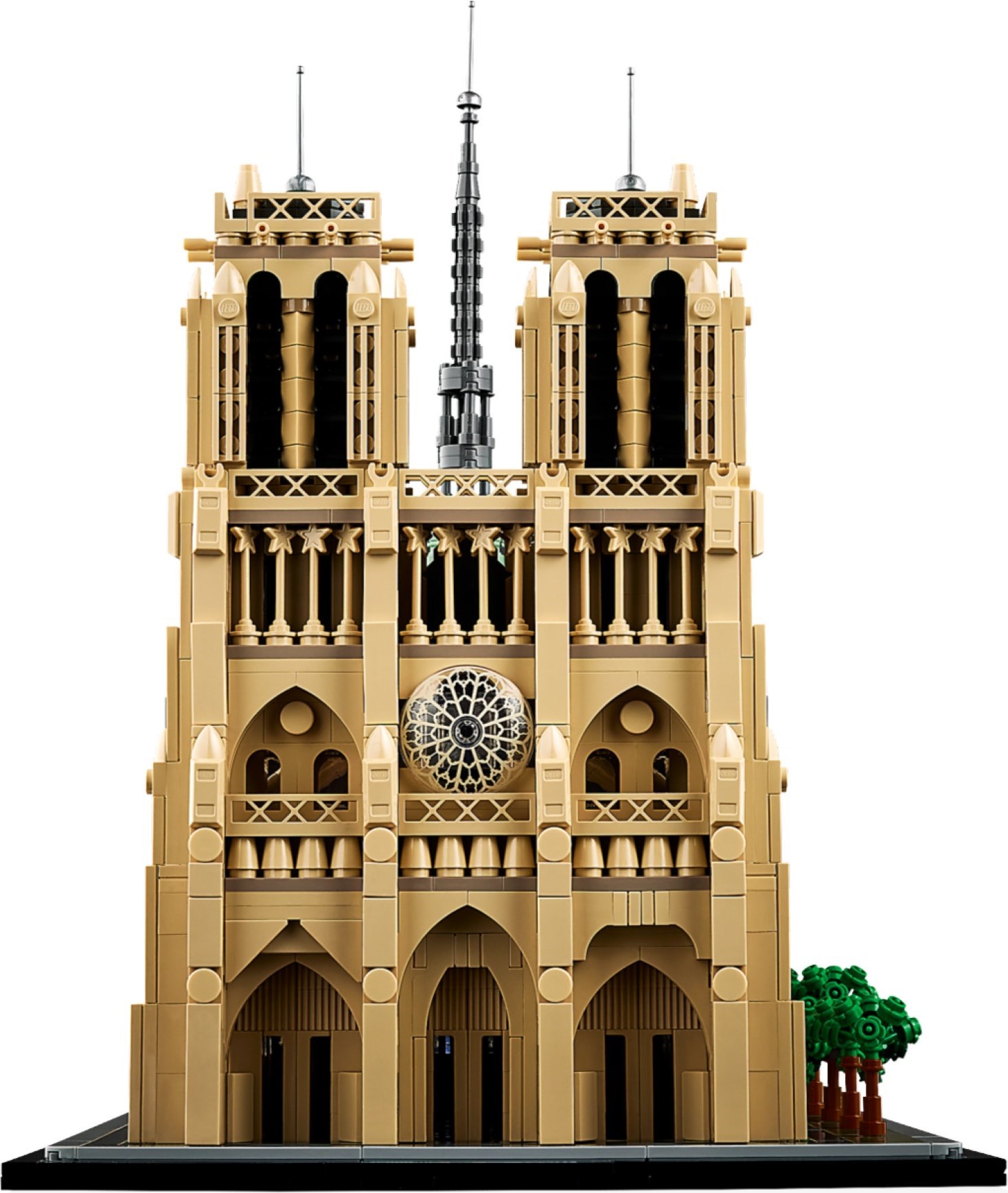 Facade detail with rose window