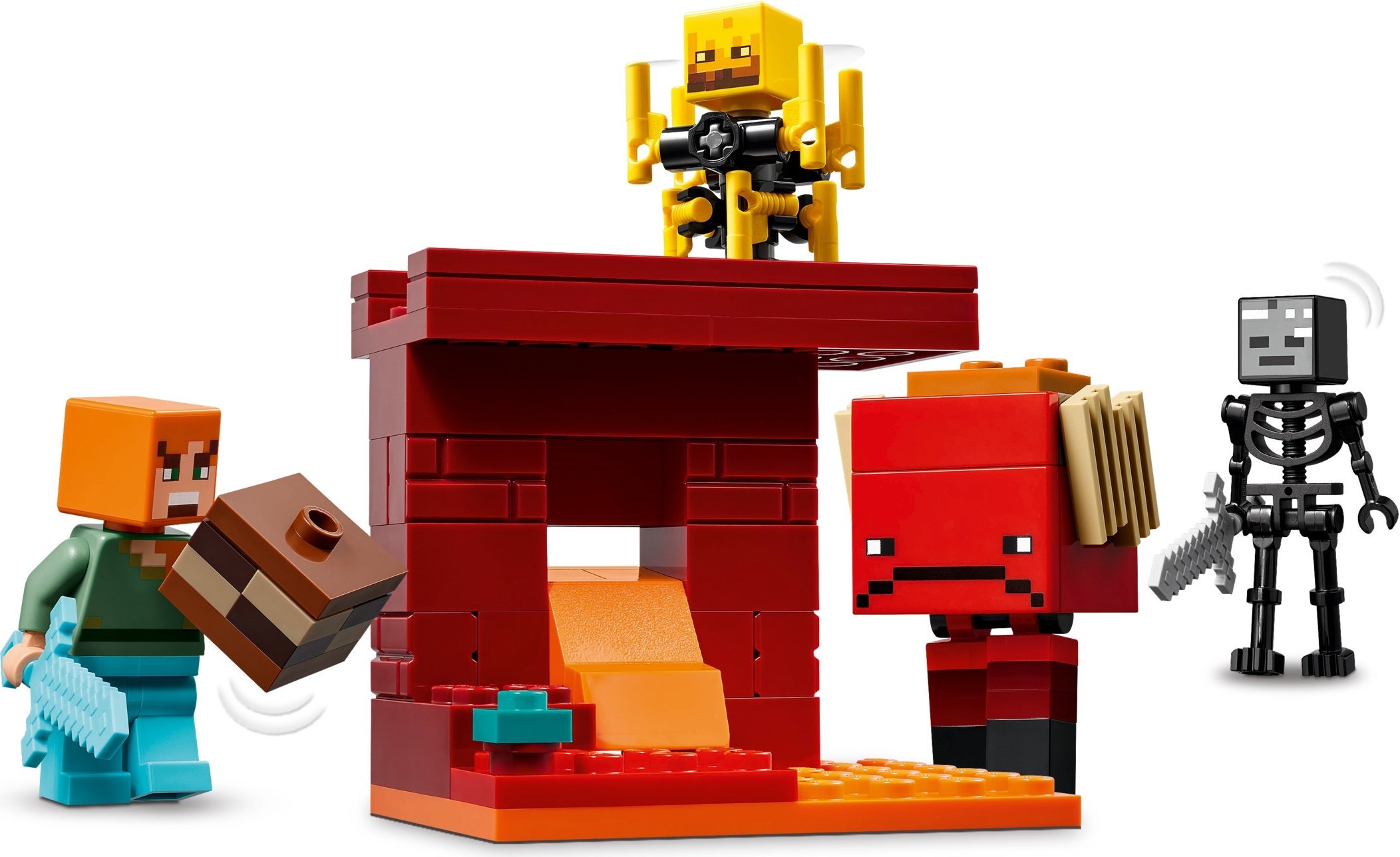 Close-up of spinning Blaze mechanism and fortress details