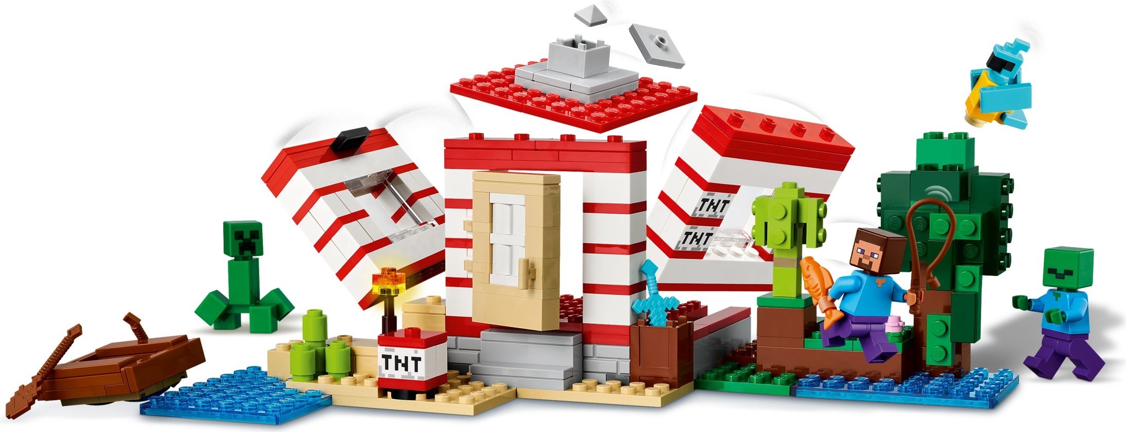 Exploded view showing modular construction and components