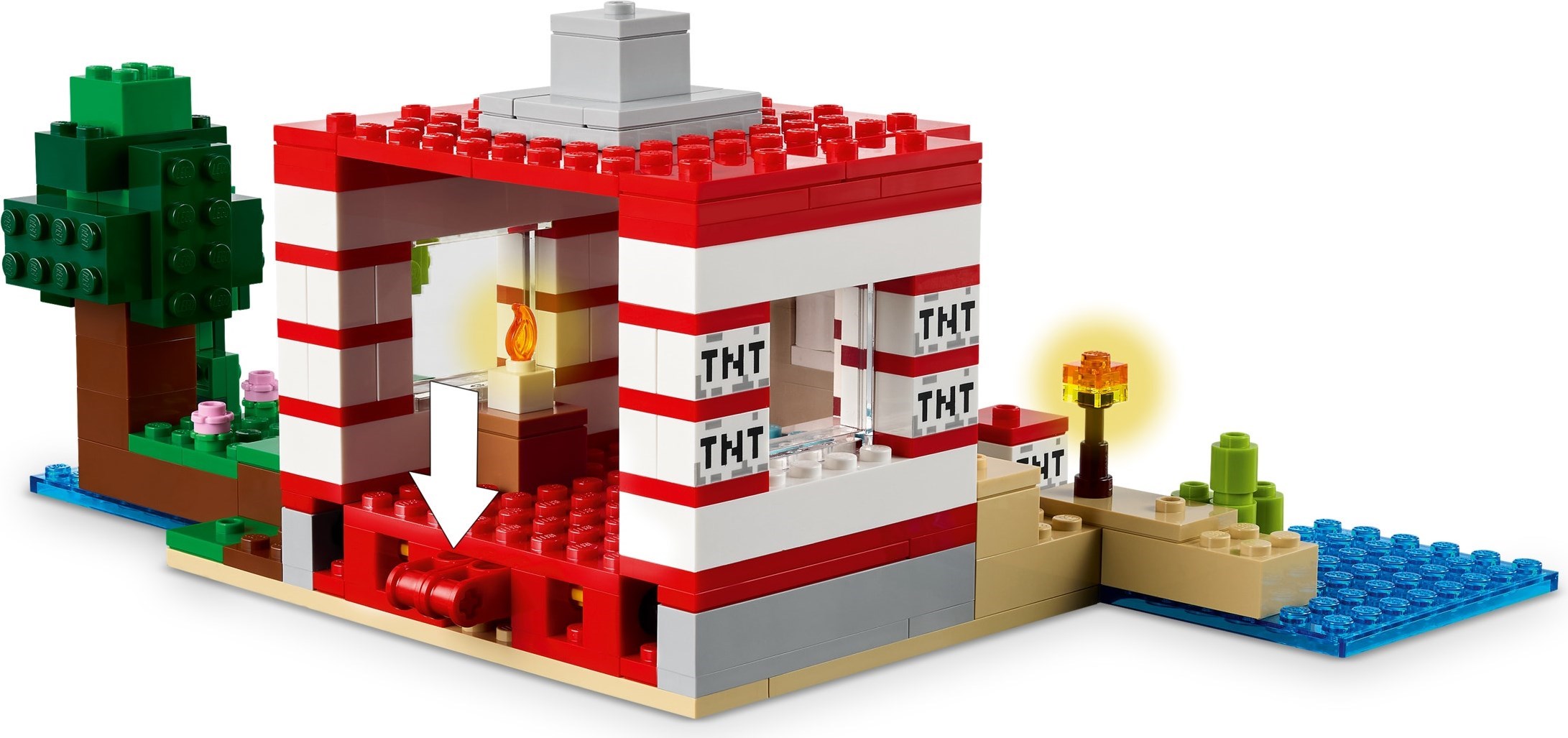 Interior detail view of TNT house mechanism