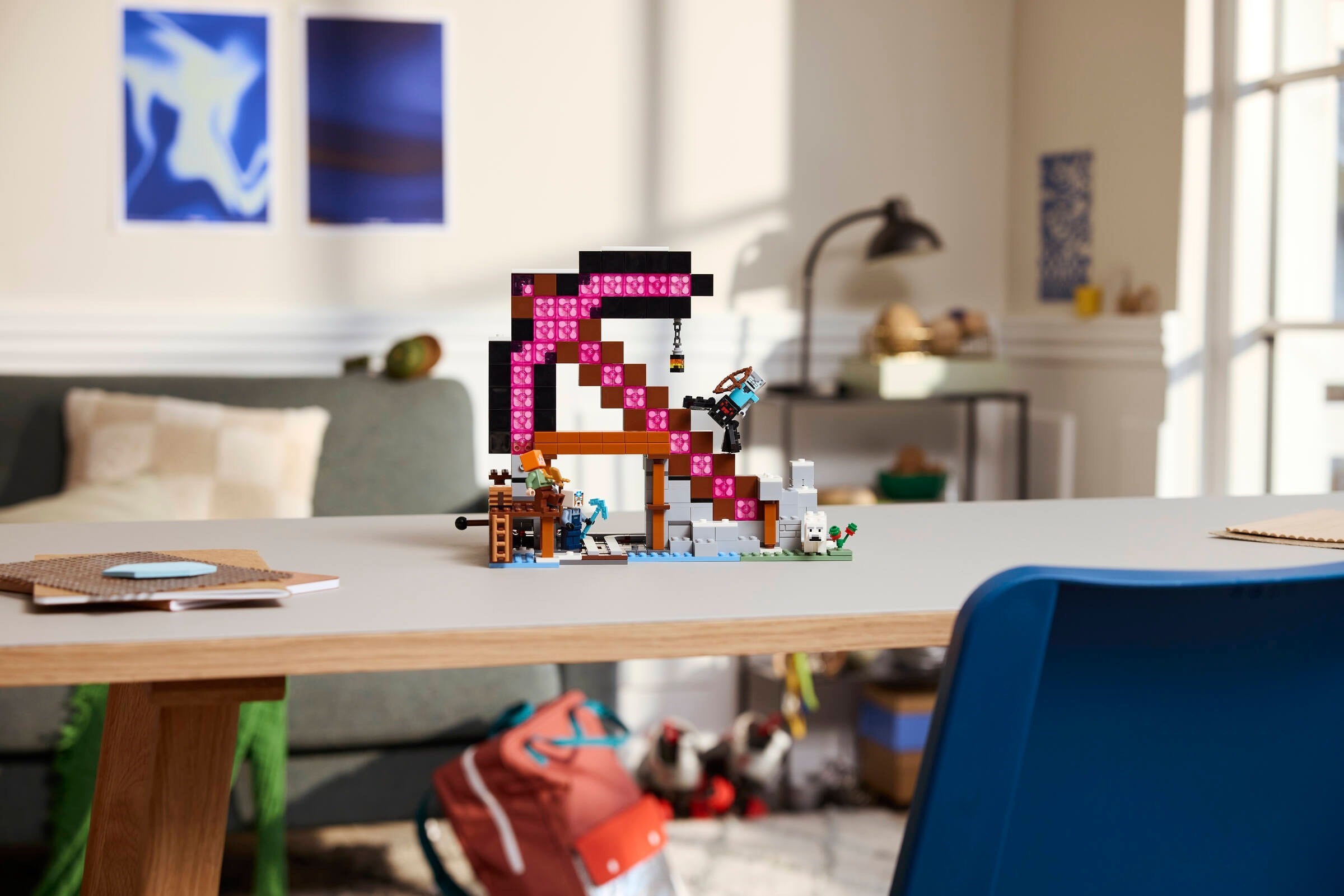 Complete set displayed in modern home environment