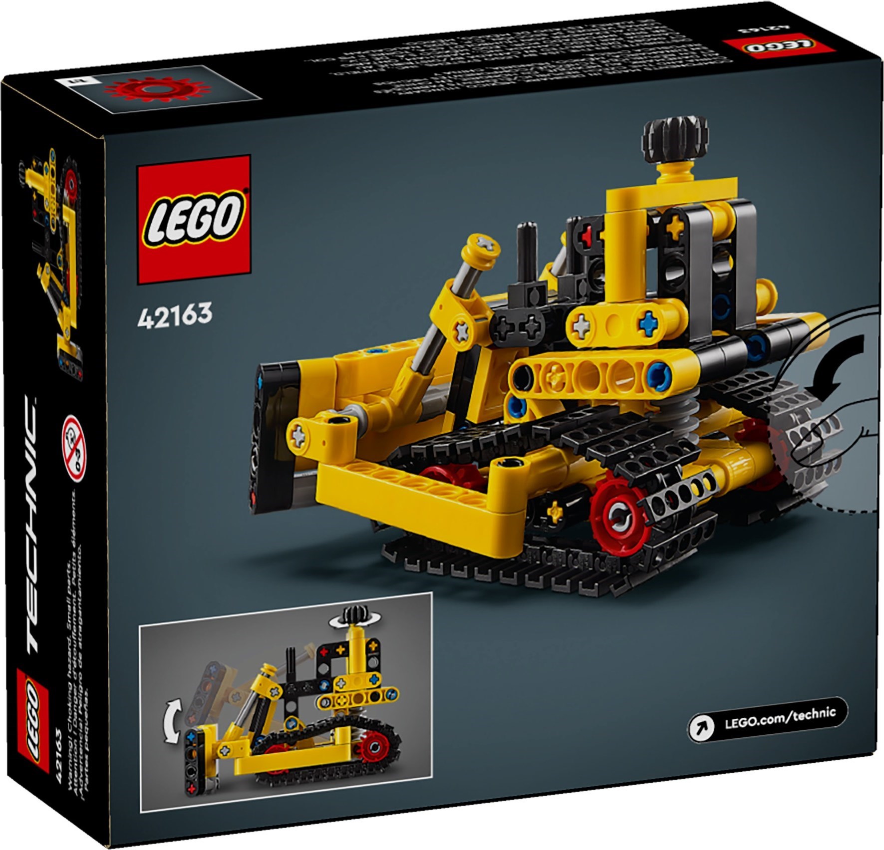 Box back showing bulldozer features