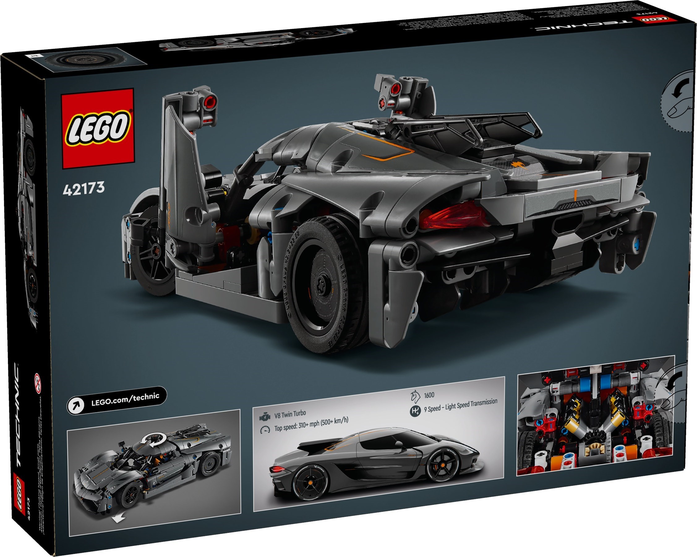 Back of box showing features