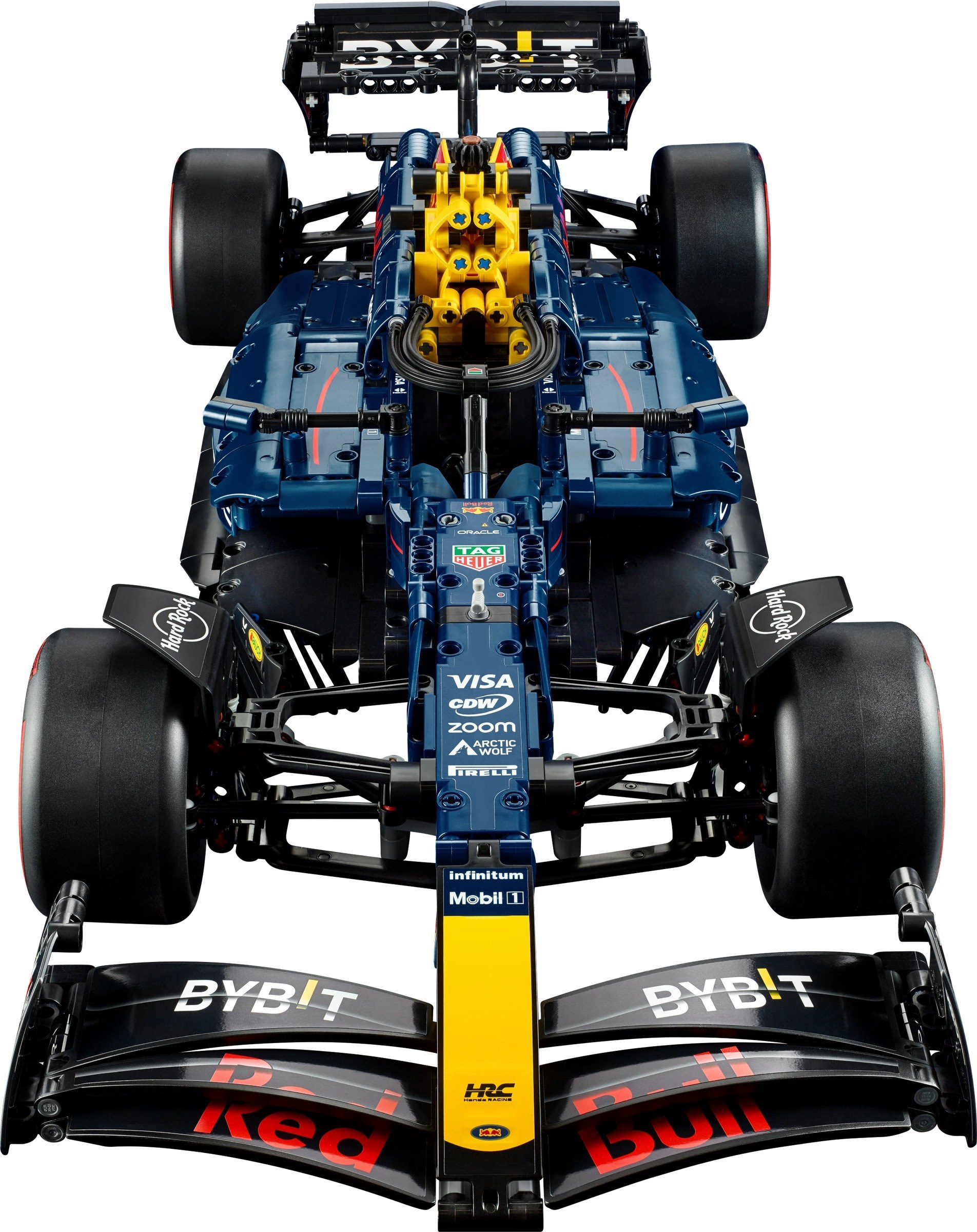 Front view of completed Red Bull RB20 model