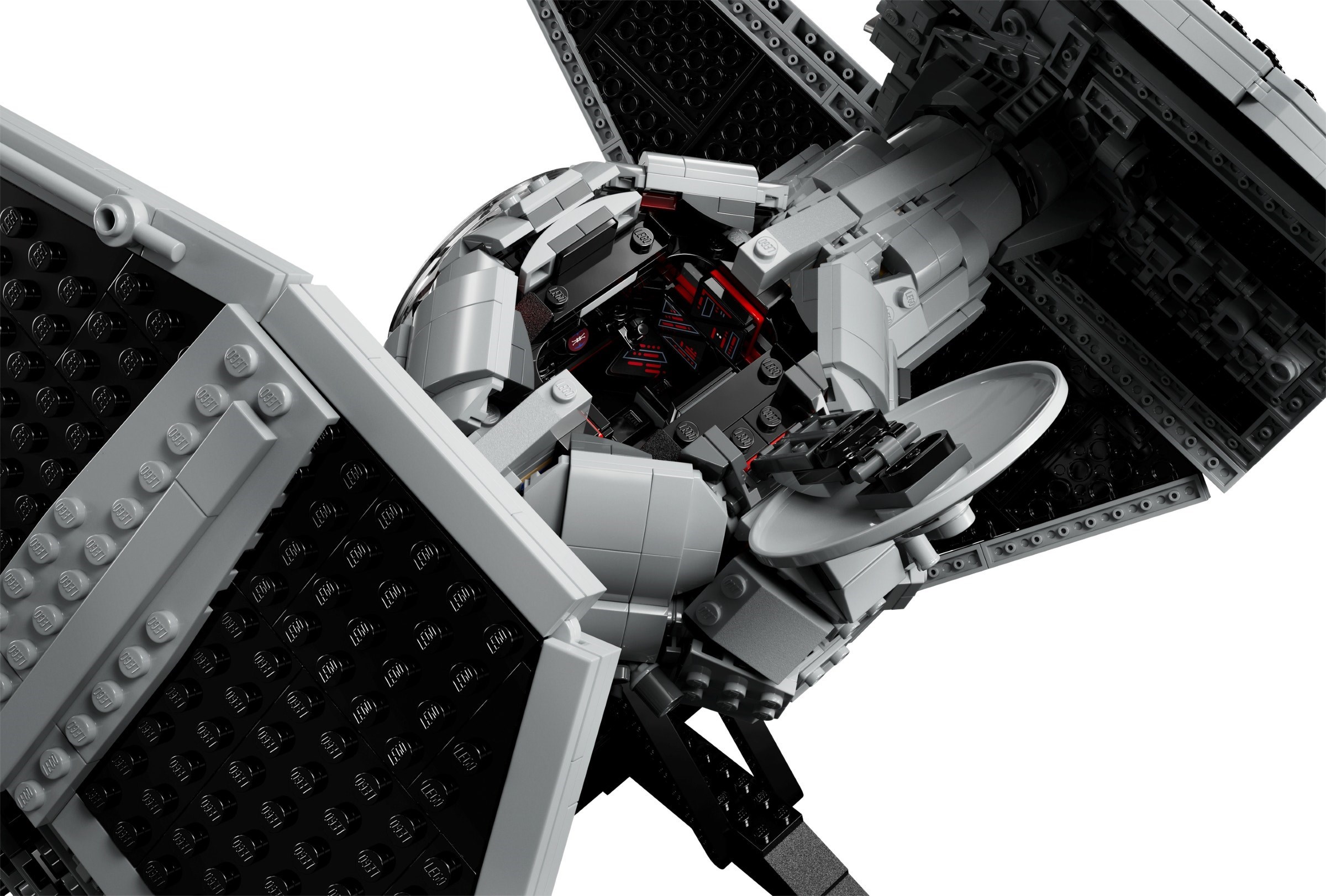 Open cockpit showing detailed interior and pilot position