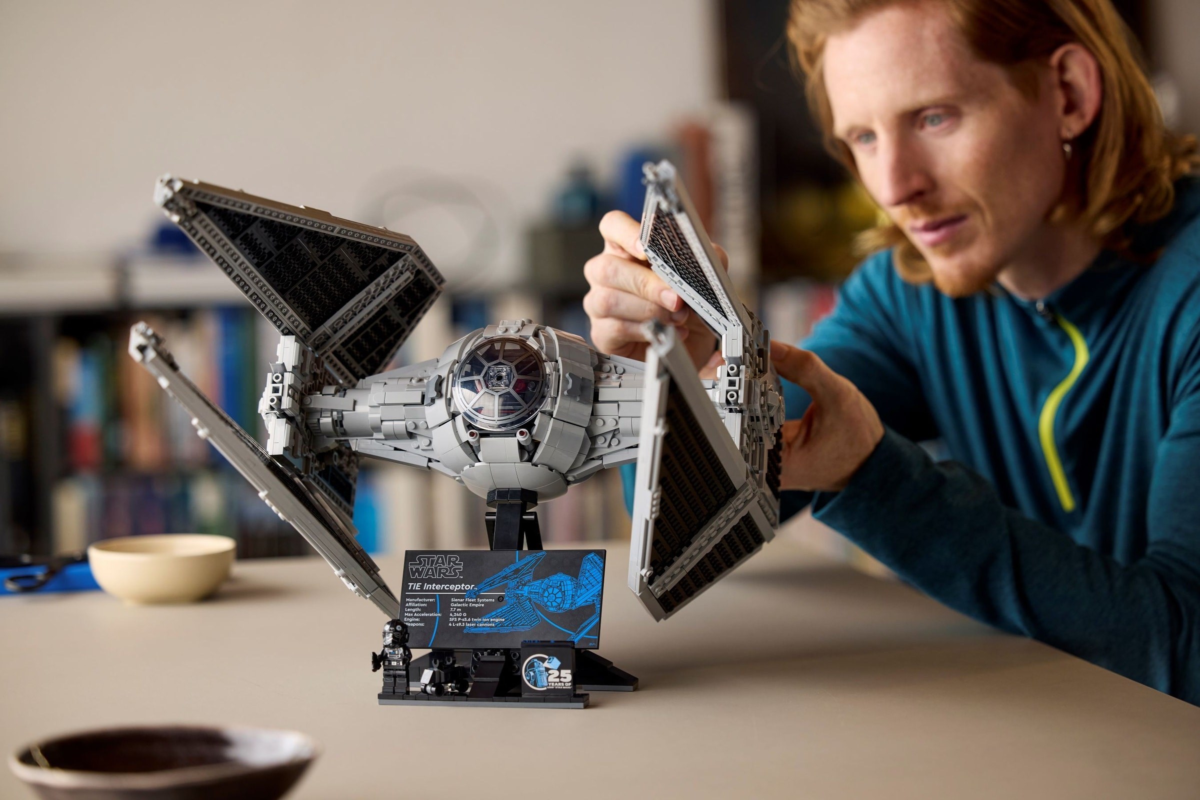 Display setup showing minifigure placement