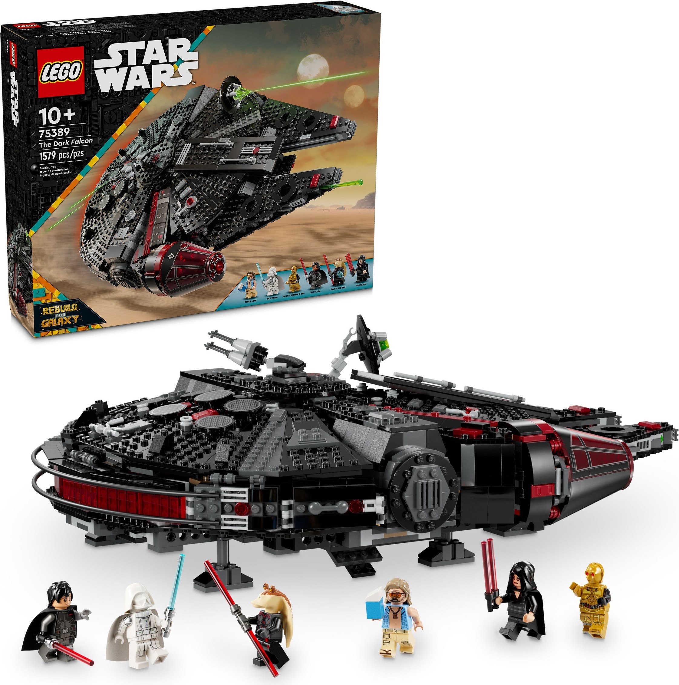 Complete Dark Falcon with all minifigures