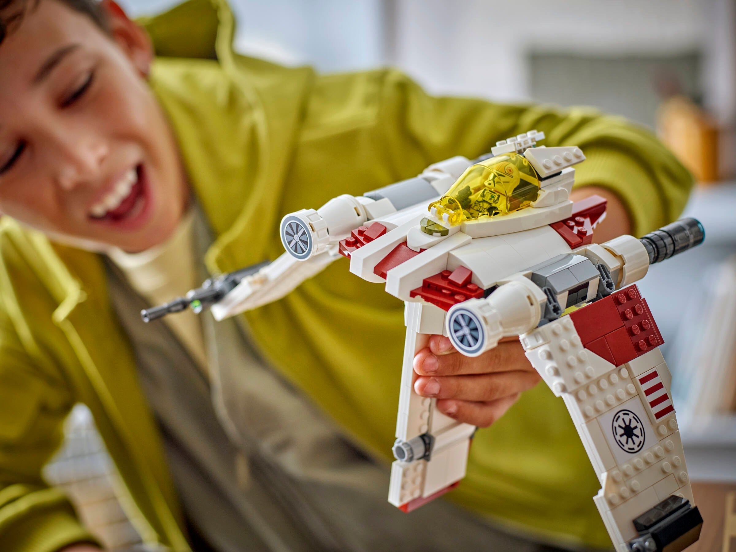 Child playing with V-19