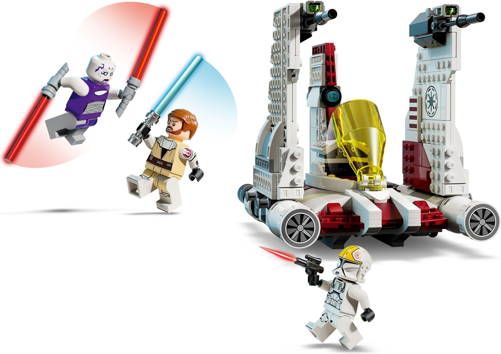 Minifigures in action poses
