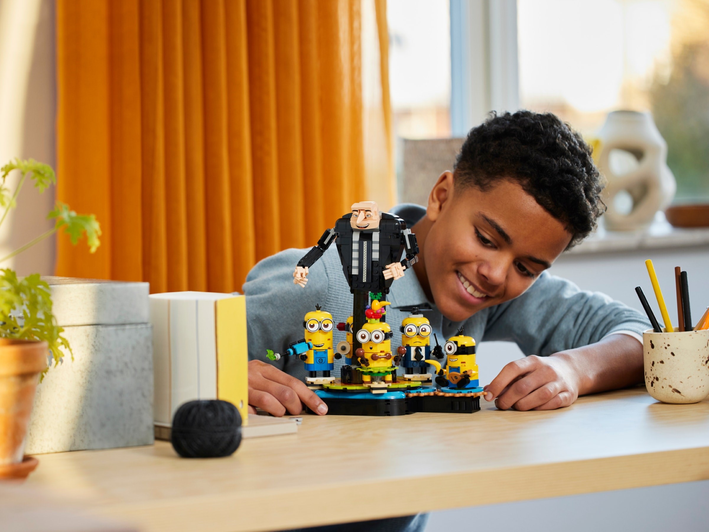 Child playing with rotating feature