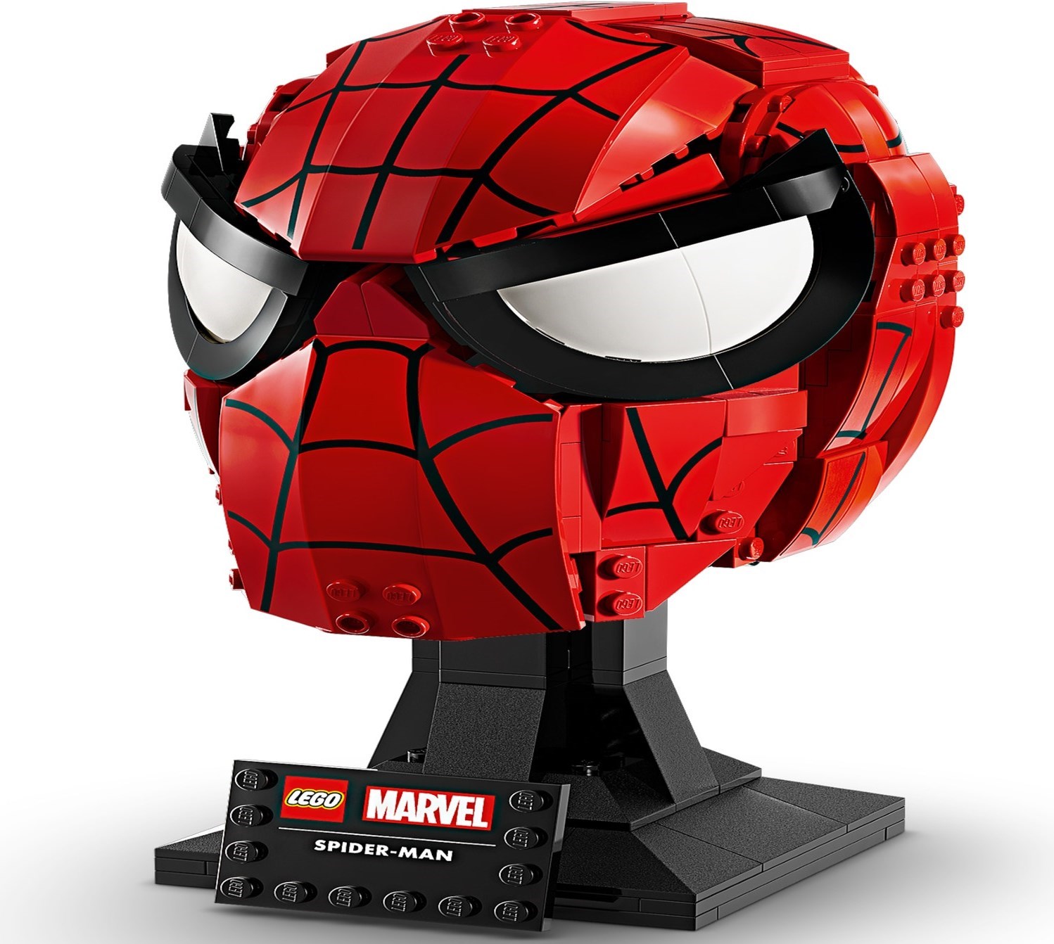 Front view showing accurate web pattern