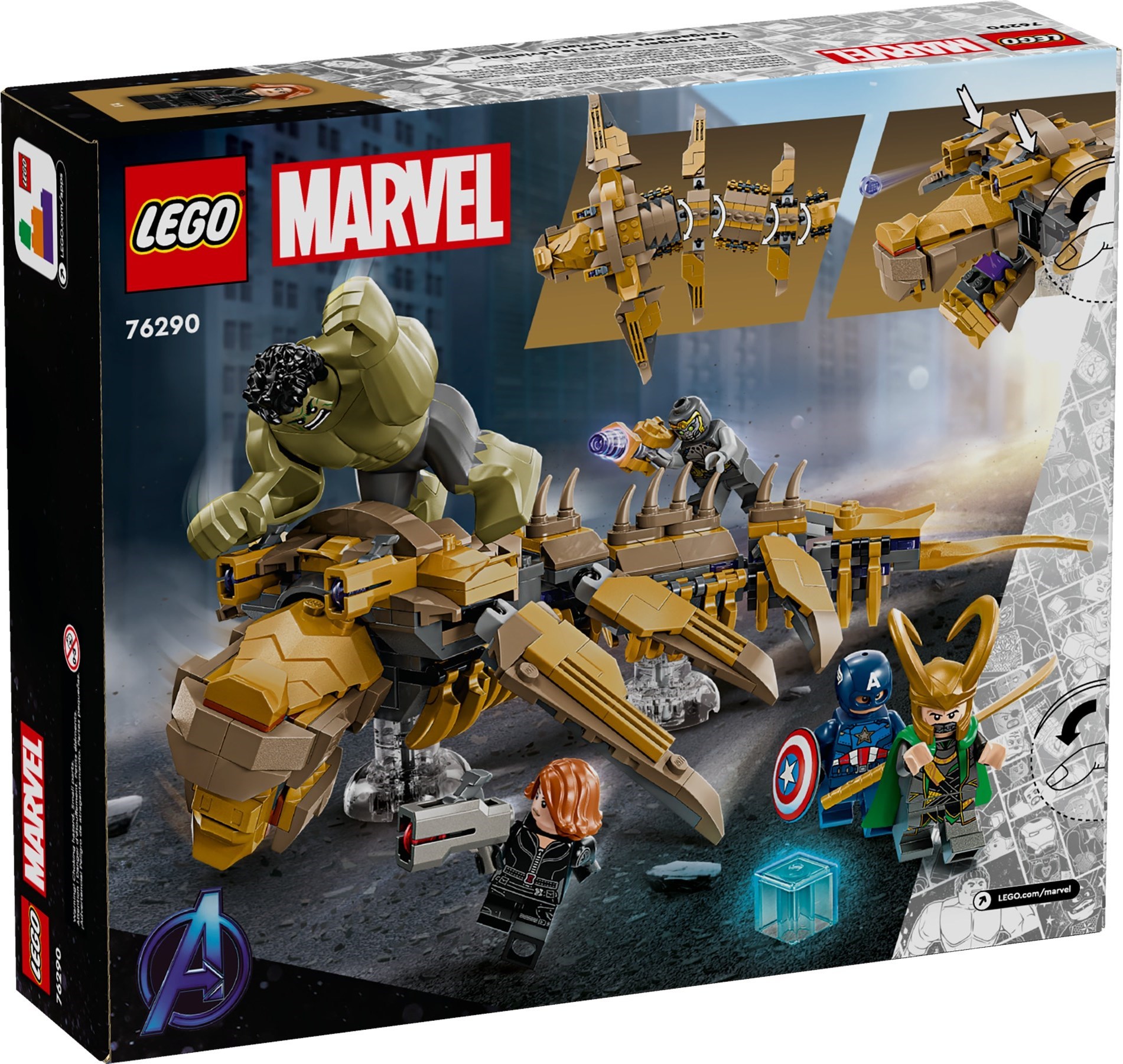 LEGO 76290 set contents overview