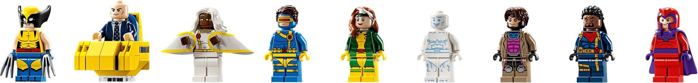 All 10 X-Men minifigures lineup