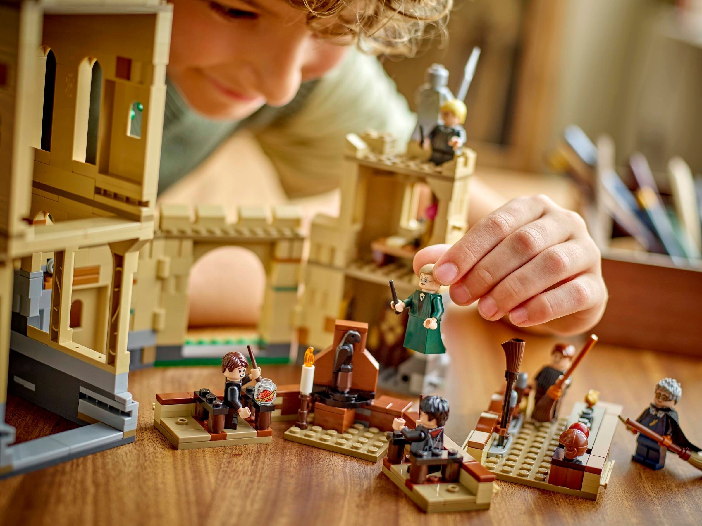 Child playing with flying feature