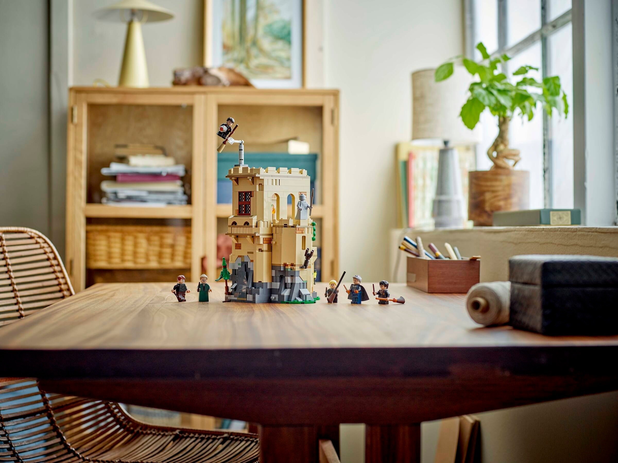 Castle on bookshelf