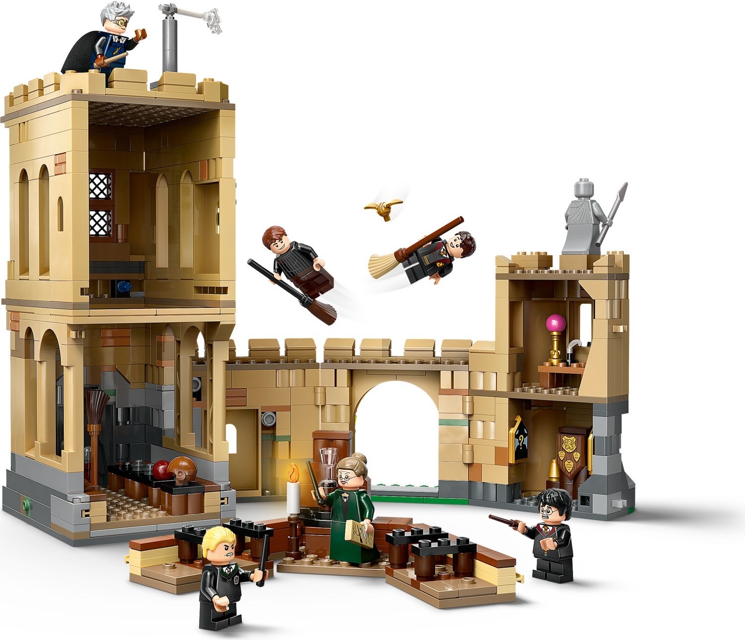 Castle opened showing all rooms