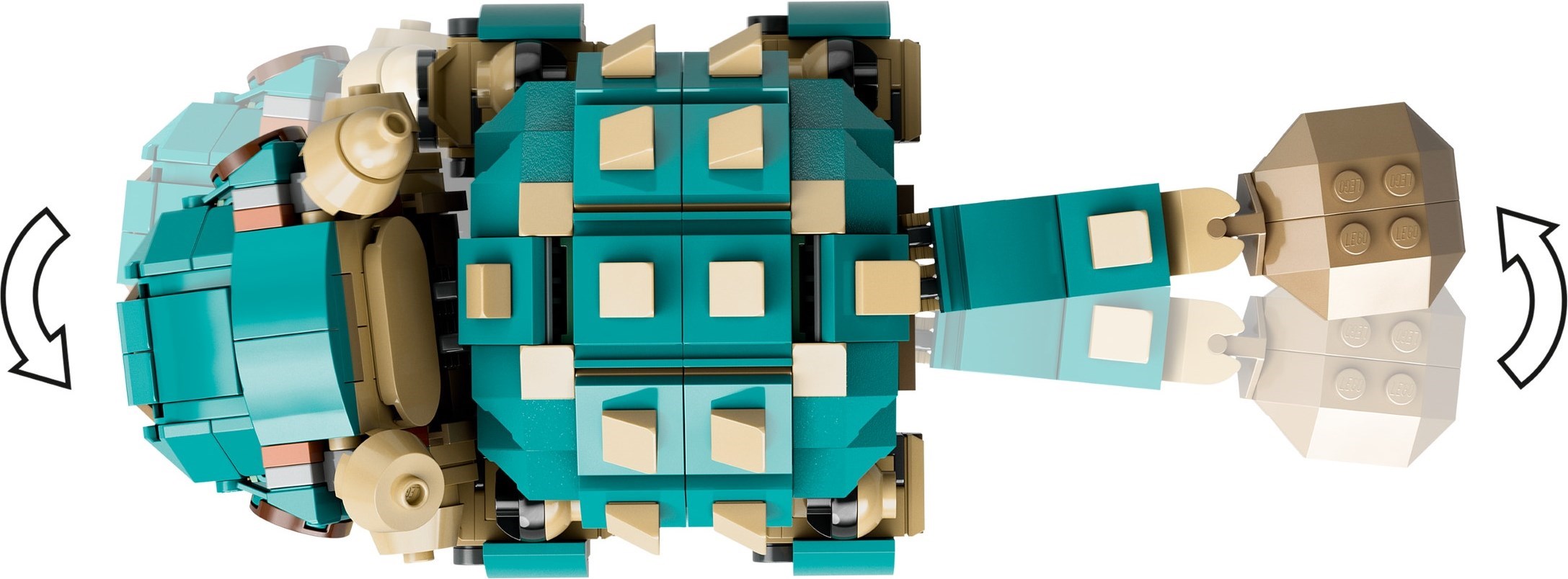 Top view showing armor detail