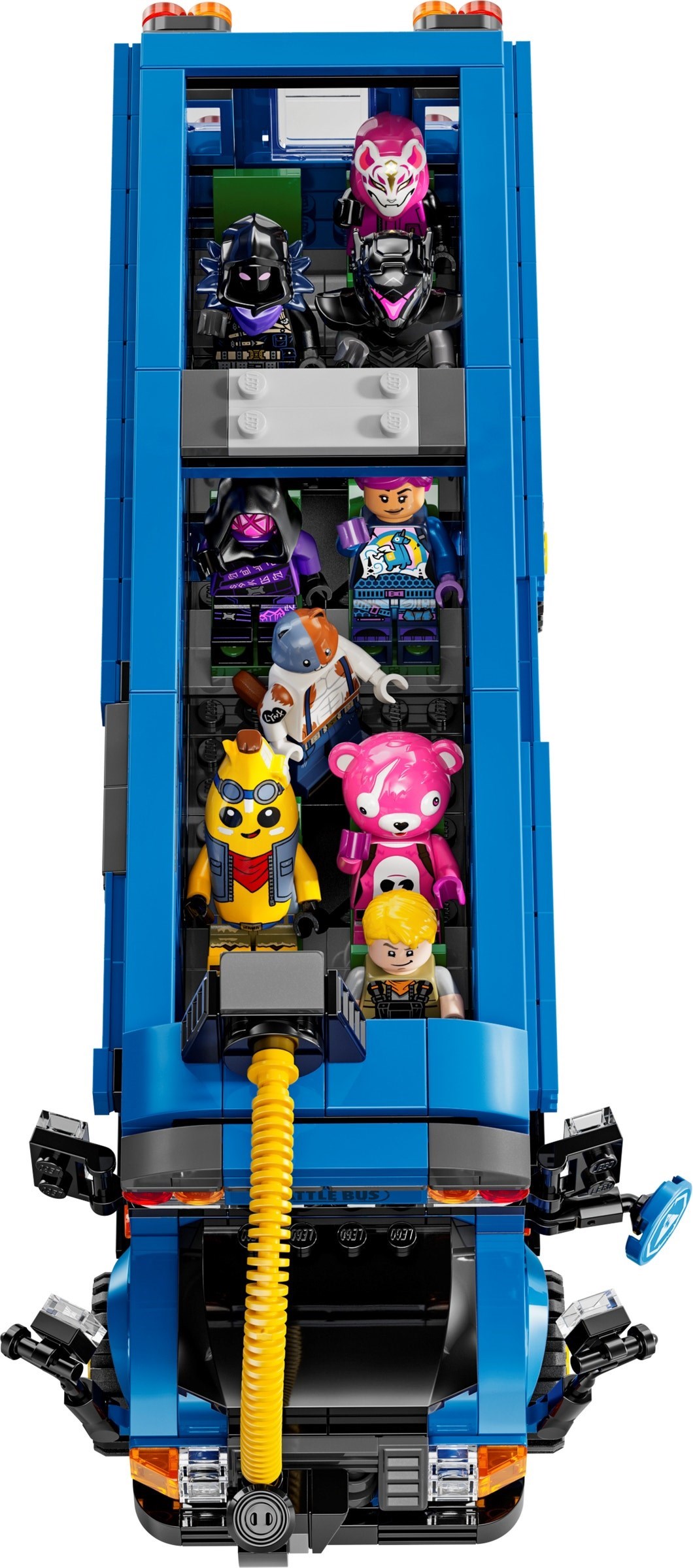 Interior view showing all minifigures